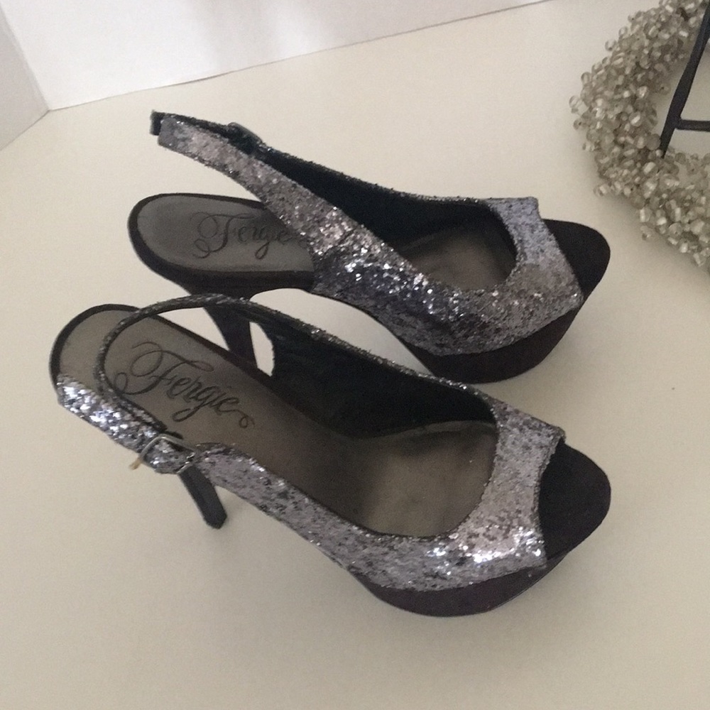 Fergie Sparkle Peeptoes Heels
